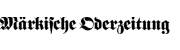 Märkische Oderzeitung
