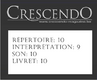 Crescendo Magazine - Son: 10 Livret: 10 Répertoire: 10 Interpretation: 9 Crescendo Magazine - Son: 10 Livret: 10 Répertoire: 10 Interpretation: 9
