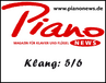 Piano News - Klangwert: 5/6 Piano News - Klangwert: 5/6